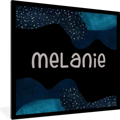Produktbild von MuchoWow® Gerahmtes Poster Melanie - Pastell - Mädchen 40x40 cm - Poster mit Schwarzem Bilderrahmen Wandposter Rahmen Foto Bilder - Mit Rahmen - Wanddekoration Schlafzimmer
