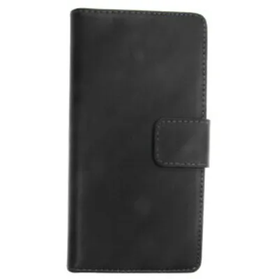 Produktbild von Book Case Handyhülle für Huawei P7 Schwarz Leder 4250710553983