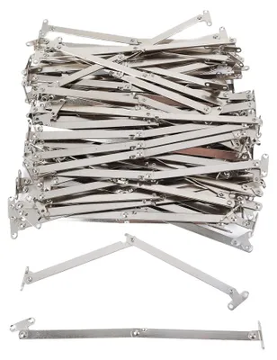 Obrázek produktu pro 100 držáků klapek s uzamykacím mechanismem, poniklovaná ocel, 250 mm, pravý