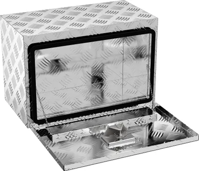 Produktbild von JOIEYOU hliníkový box pro nákladní automobily se zámkem a klíči úložný box na nářadí podvozkový box uzamykatelný vodotěsný pro osobní přívěsy užitkových vozidel, 61x36x41 cm