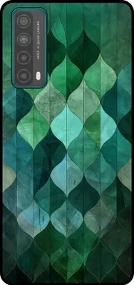 Produktbild von Smartphonica Phone Case Geeignet für Huawei P Smart (2021) mit grünen Blättern drucken - TPU backcover Fall grüne Blätter Design
