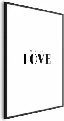 Produktbild von Posterpapier Poster - Simple Love 40x60 cm Text m-A-0866-ao-a