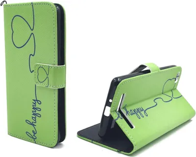 Produktbild von Handyhülle Tasche für Handy Xiaomi Redmi 3 Be Happy Grün