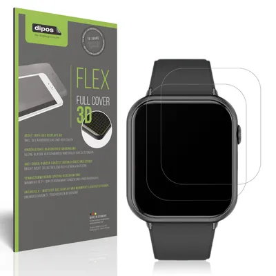 Produktbild von 2x Full Cover Schutzfolie matt für Mutoy Smartwatch 1.83 Zoll Panzerfolie Anti-Shock