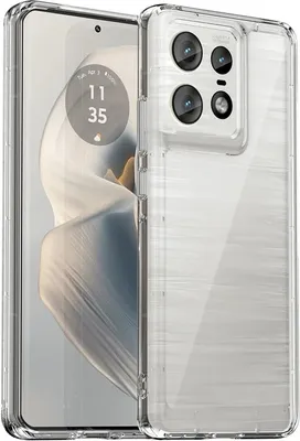 Image de Étui pour Motorola Edge 50 Pro - Coque arrière Phonesta Acrylic Hybrid - Transparent