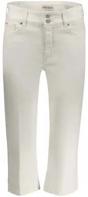 Produktbild von Elegante Damen Caprihose Weiß – Hochgeschnittener Komfort & Stil