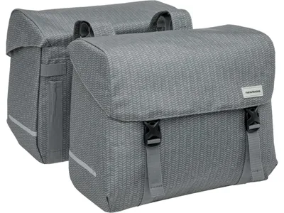 Produktbild von New Looxs Doppelpacktasche Mondi Joy Double Nima 2x18L Grey - stilvolle Fahrr...