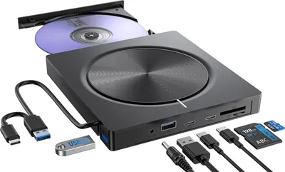 Obrázok produktu pre Externá DVD nahrávačka s čítačkou kariet USB-C