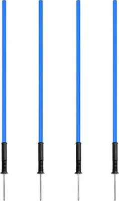 Productafbeelding van Kunststof combinatiemof met kantelscharnier en slalomstang 100 cm - set van 4 - voor slalom- en coördinatietraining
