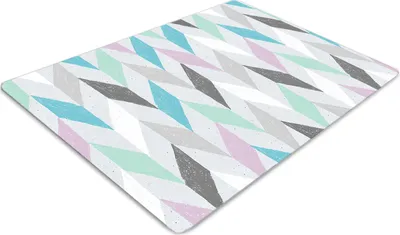 Produktbild von Stuhlunterlage Bürostuhlunterlage 120 cm x 90 cm Bodenmatte Bürostuhlunterlage - Stoff in Herringbone.