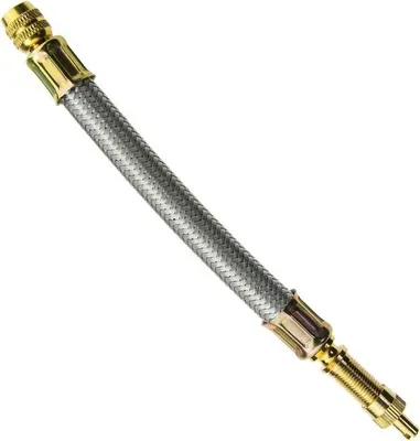 Zdjęcie produktu dla Zawór przedłużający w metalowej siatce - 140 mm