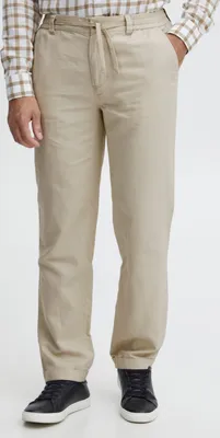 Produktbild von CASUAL FRIDAY CFPandrup Herren Leinenhose Stoffhose Leinen Mix Regular Fit mit Kordeln