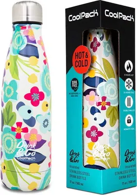 Produktbild von CoolPack | Thermosflasche Flower Me - 500 ml - BPA-frei - für kalte und warme Getränke