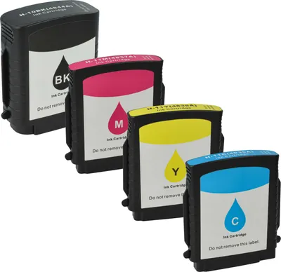 Produktbild von vhbw 4x Tintenpatronen kompatibel mit HP Officejet 9130, 9120, 9110 Drucker (Kompatibel)