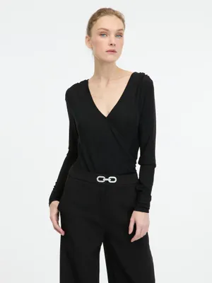 Produktbild von Orsay Schwarzer Langarm-Bodysuit für Damen 1001132660000__S