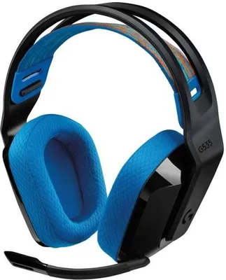 Zdjęcie produktu dla Słuchawki Gamingowe Bezprzewodowe Logitech G G535 Lightspeed, PC, PS5, PS4, MAC, Czarne/Niebieskie