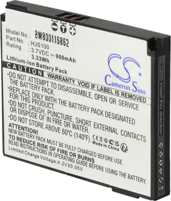 Produktbild von vhbw Akku kompatibel mit Becker Map Pilot, HJS-100, HJS100 GPS Navigation Navi (900 mAh, 3,7 V, Li-Ion)