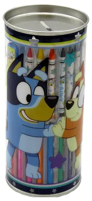 Productafbeelding van Bluey Kunstset in spaarpot, 38 stuks, meerkleurig. Meerkleurig, one size