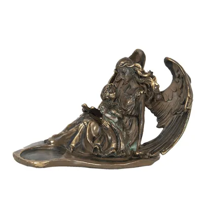Produktbild von Clayre & Eef Figur Engel 17x8x12 cm Braun Polyresin