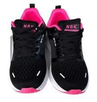 Produktbild von Damen Sneaker Turnschuhe NBK Sportschuhe Walking Dämpfung leicht - Schwarz/Pink, Gr. 40