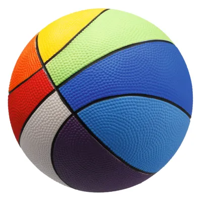 Produktbild von Sport-Thieme Weichschaumball "PU-Basketball", 20 cm, 300 g, Rainbow