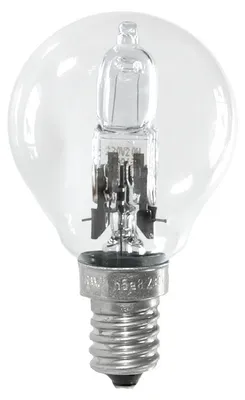 Imagen del producto de Ormalight  Halógeno, modelo "Tropfen", 28W, equivalente a 37W/40W, casquillo E14, cristal transparente, 370 lúmenes, luz blanca cálida, regulable