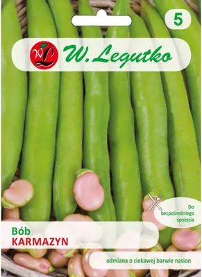 Zdjęcie produktu dla Nasiona bobu karminowoczerwone 50g - W.Legutko