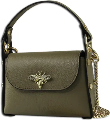 Image de Toscanto Sac en cuir Sac à bandoulière gris vert taupe foncé OTT831UN2