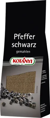 Zdjęcie produktu dla Kotanyi pieprz czarny mielony przyprawa uniwersalna torebka uzupełniająca 50g