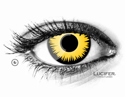 Zdjęcie produktu dla Kolorowe soczewki kontaktowe Lucifer® Yellow Werewolf - 2 sztuki (1 para), bez recepty