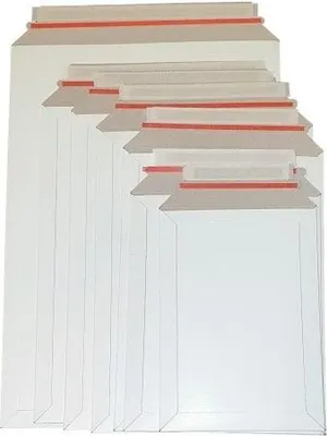 Produktbild von Kartonumschlag 295 x 375 mm, weiß, für den Versand von Büchern