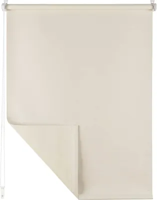 Produktbild von Blumtal Verdunklungsrollo 100 x 130 - 155 cm - Klemmfix Rollo ohne Bohren - Thermorollo - Klemmrollo - Sichtschutz Rollo in Elfenbein