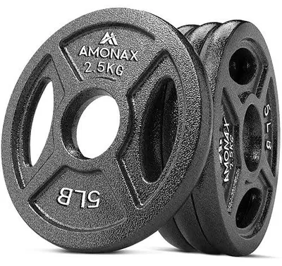 Zdjęcie produktu dla Obciążniki żeliwne 2X10 kg do hantli sztangi trening siłownia