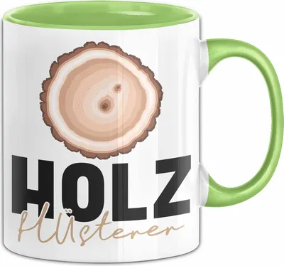 Produktbild von Schreiner Holz Tasse Geschenk Holz Flüsterer Tischler Handwerker Geschenk Männer (Grün)