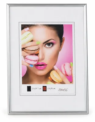 Produktbild von Photo Style Kunststoff Bilderrahmen Fotorahmen Wanddeko Collage Foto Poster - Farbe: Silber | Format: 21x29,7 DIN A4