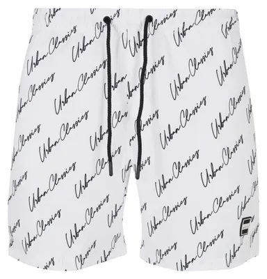 Produktbild von Urban Classics - Badeshorts Logo für Herren TN1405 (3XL) (Weiß)