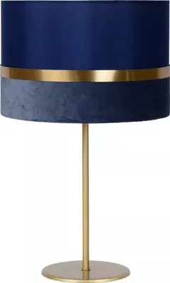Zdjęcie produktu dla Lampa stołowa z lnianym abażurem granatowa E27 Extravaganza Lucide