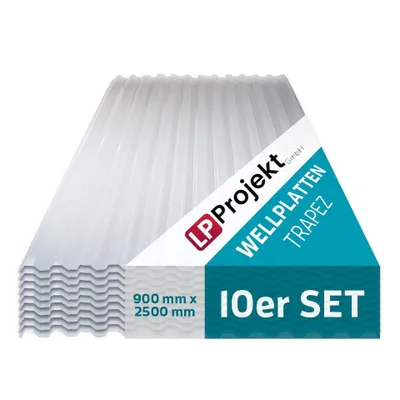 Produktbild von LP Projekt Wellplatte Trapez 90 x 250 cm - 10 Stk.