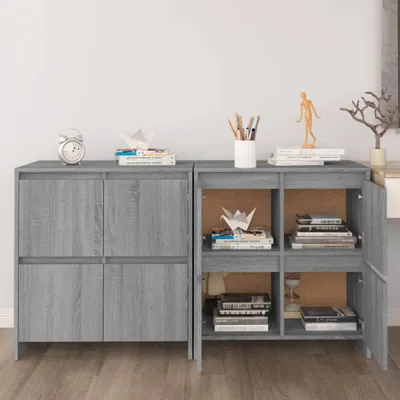 Produktbild von Sideboards 2 Stk. Grau Sonoma 70x41x75 cm Holzwerkstoff , Kommoden Design 2024