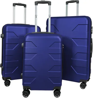 Produktbild von My Travel Bag Barcelona ABS Reisekoffer Dunkelblau 3er Set (M+L+XL)