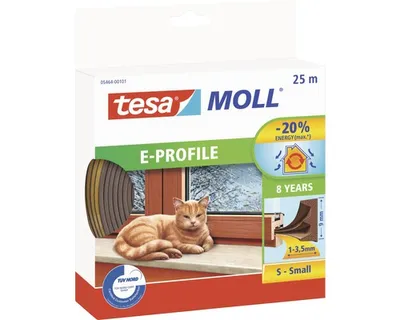 Obrázok produktu pre Tesnenie na okná Economy guma E hnedé 20 + 5m