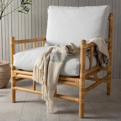 Produktbild von home24 Loungesessel - Grau - Rattan - 78 x 88 x 77 cm