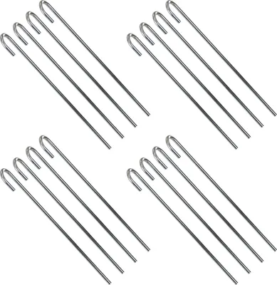Produktbild von 16x XL Bodenanker 40 cm Verzinkt Erdanker Befestigungsanker Zelthering Zeltnagel Zelt Hering Erdnagel