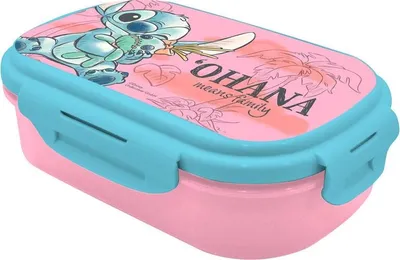 Image de Boîte à lunch Stitch avec ensemble de couverts pour enfants