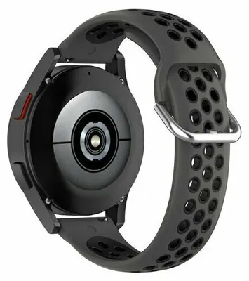 Produktbild von By Qubix passend für Garmin Venu 4 - 45mm - Silikon-Sportarmband mit Schnalle - Schwarz