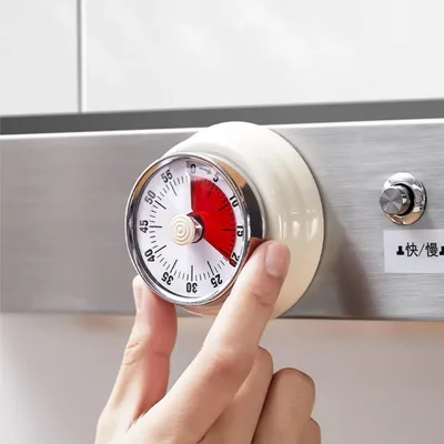 Immagine prodotto di Solidchoice - Timer visivo meccanico con base magnetica, ideale per la cucina