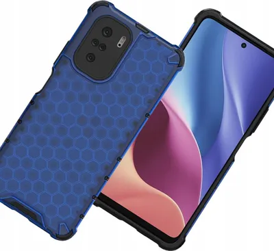 Image de Honeycomb Armoured Case with Gel Frame Xiaomi Redmi K40 Pro+ / K40 Pro / K40 / Poco F3 Blue