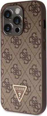 Produktbild von Guess Guhcp14Lp4Tdscpw Hülle Für Iphone 14 Pro - Braunes Crossbody 4G Metalllogo