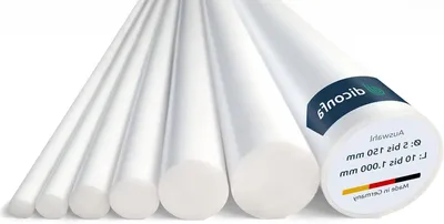 Productafbeelding van PTFE Teflon Ronde Staaf - Kunststof Staaf Glad Materiaal - Machine Onderdelen Maken - Zeer Hoge Chemische Bestendigheid
