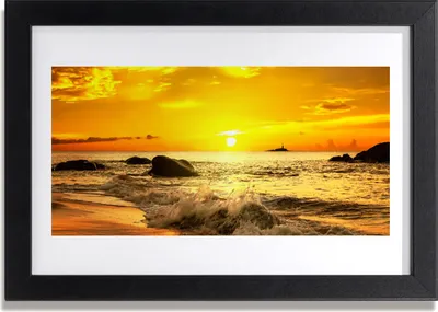 Produktbild von Bild 30x20 MDF-Rahmen Wandkunst Ocean Beach Landschaft